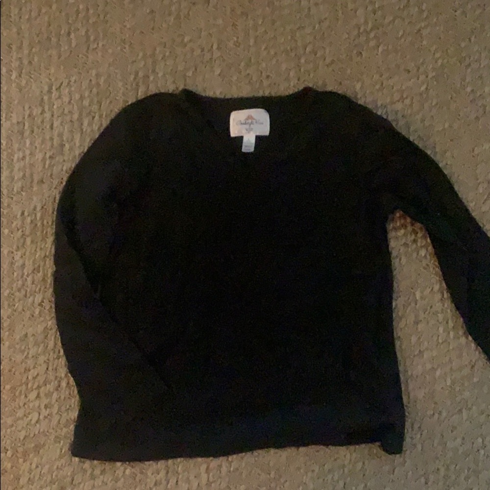 Black flannel top